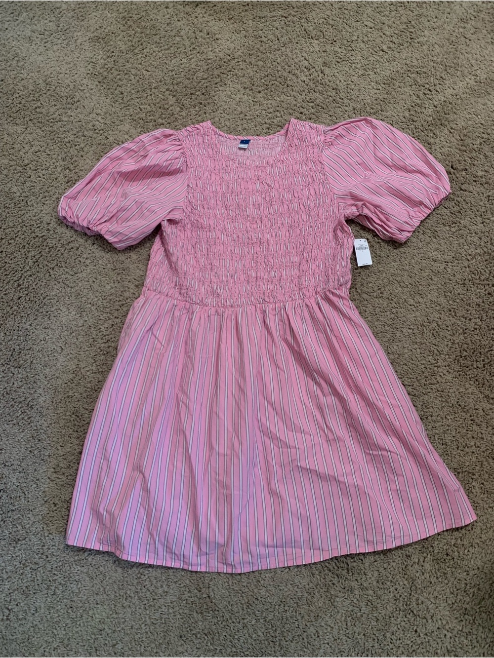 NWT Old Navy Pink Stripe Dress Large